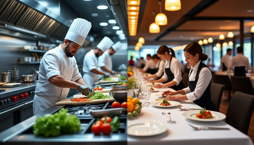 découvrez comment organiser efficacement un service en brigade cuisine et rang de salle pour une coordination optimale et un service fluide en restauration.