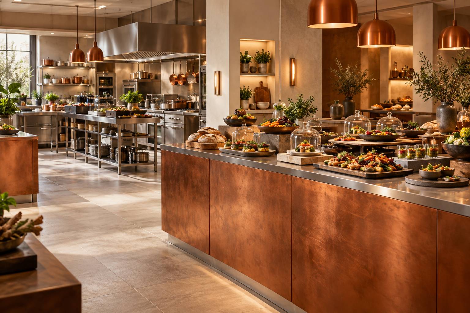 Illustration éditoriale du sujet : Le buffet gastronomique réinventé : une tendance durable et lucrative